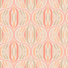 Zebra stripes in light shades of fuzz peach colour of the year
