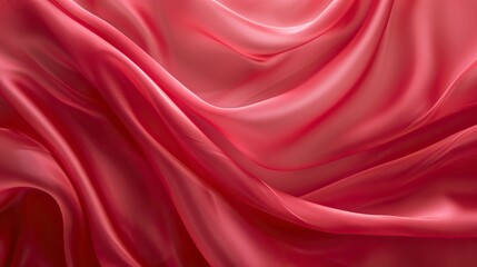 Obraz premium Elegant red silk waves for luxury backgrounds