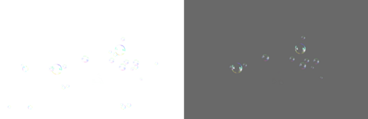 Soap bubble floating transparent background. Realistic air water soap foam bubble with rainbow colors. Bubble frame border PNG