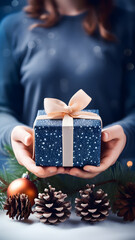 Holiday gifts, New Year's magic, created by AI