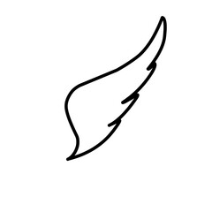 Wings Collection Illustration, Wings Icon vector, Arm Emblem, Wings vector Group, Wings Line Vector.