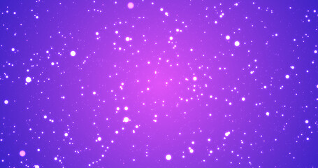 Elegant simple attractive happy festive holiday season background. Particle bokeh glossy smooth glittering white circles flying forward towards screen luxury deluxe backdrop.