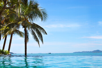 North Pattaya beach and Coconut, Thailand
