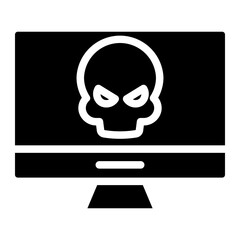 hacked computer glyph