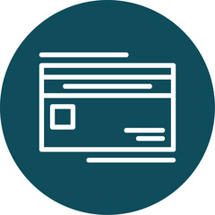 Obraz premium Credit card Icon