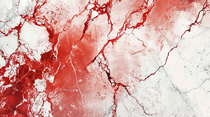 Cherry red & off-white marble background