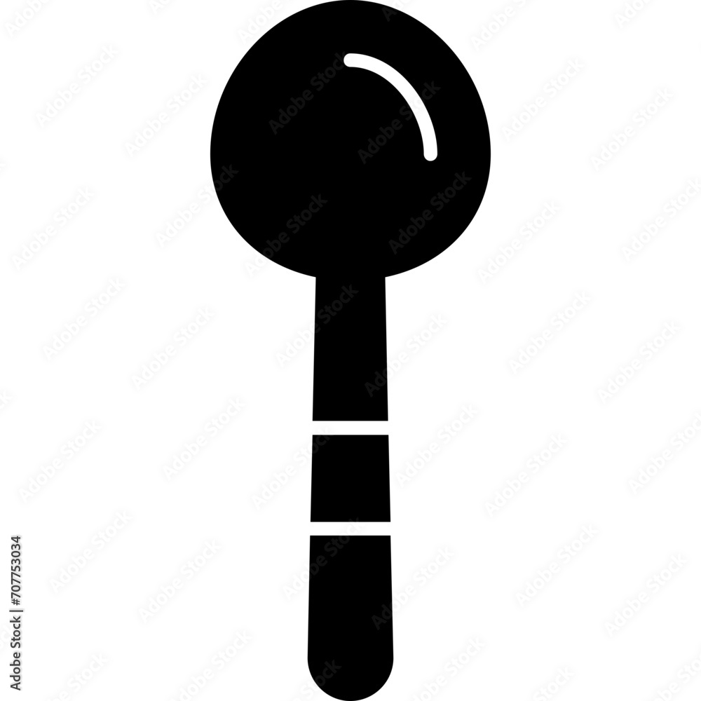 Wall mural Sugar Spoon Icon