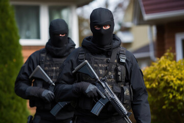 Crisis Unfolding: Masked Gunmen in Home Invasion