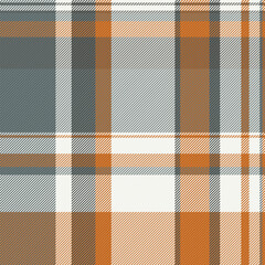Background texture fabric of tartan pattern textile with a seamless vector check plaid.