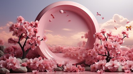 Valentine day 14 feb background. Created with Ai