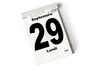 29 . Septembre 2025