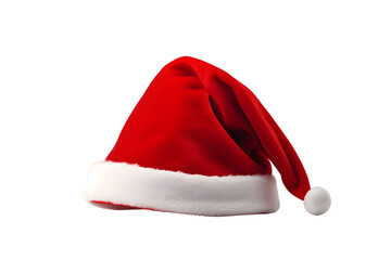 Santa hat  isolated on transparent background
