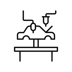 auto industry icon with white background vector stock illustration