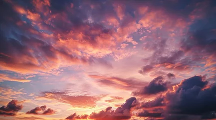 Rolgordijnen Scenic sunset skies over Caribbean islands © Eliya