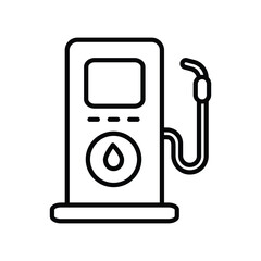 gas industry icon with white background vector stock illustration