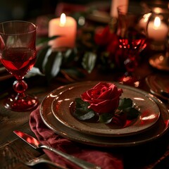 Romantic dinner or Valentine's Day idea.
