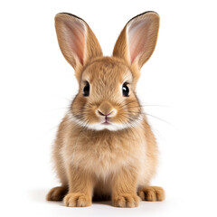 Obraz premium Little rabbit isolated on white