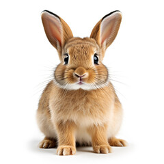 Fototapeta premium Little rabbit isolated on white