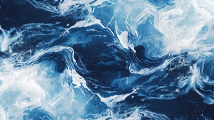 Ocean Currents: Swirling Water and conceptual metaphors of Movement and Power - obrazy, fototapety, plakaty