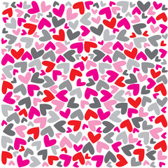 seamless background with hearts