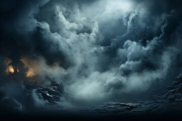Fototapeta premium storm clouds over the sea
