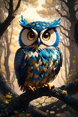 owl on tree