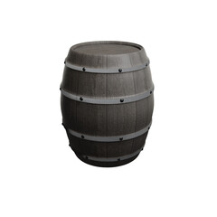 Fototapeta premium 3D rendering of wooden barrel