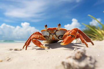 crab on the beach