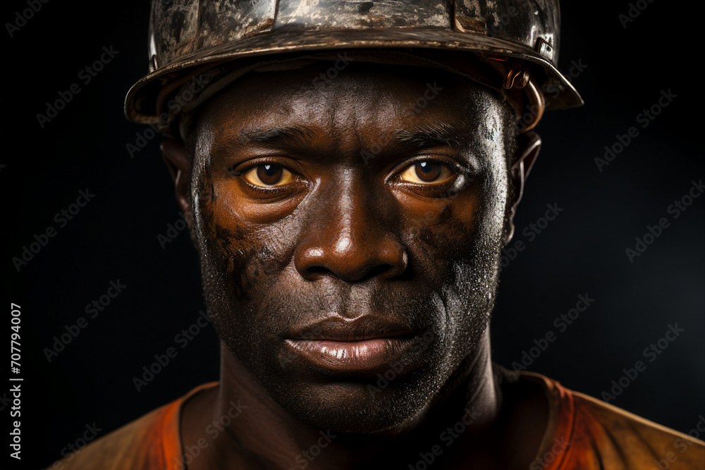 Wall mural dedicated miners work hard underground extracting valuable resources in a challenging industrial env