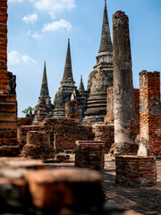 Old temple in the old city Ayutthaya