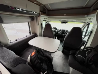 Rucksack Interior of a four person motorhome camper van in Norway, Europe © Alberto Gonzalez 