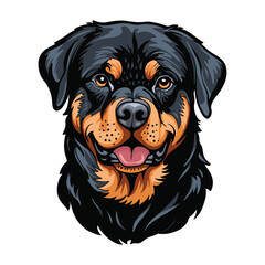 Rottweiler dog portrait