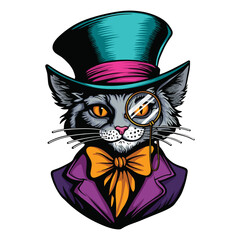 Cat portrait with Hat