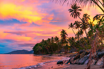 Sunset over Hienghene, New Caledonia