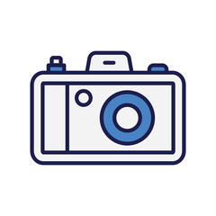  camera icon with white background vector stock illustration