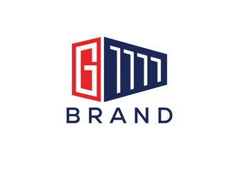 Letter G container vector monogram logo design template