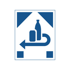 Bottle recycling icon. - 707808216