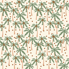Palm trees seamless pattern repeat pattern 