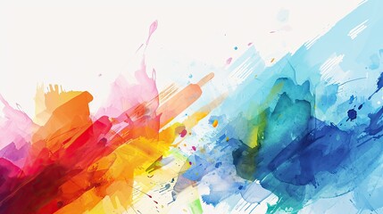 Abstract watercolor background. Watercolor painting on canvas. Hand-drawn illustration