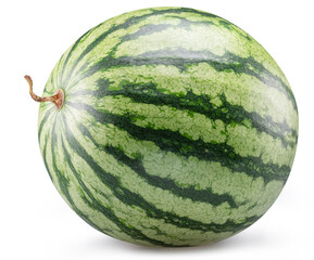 Watermelon isolated on white background. File contains clipping paths.