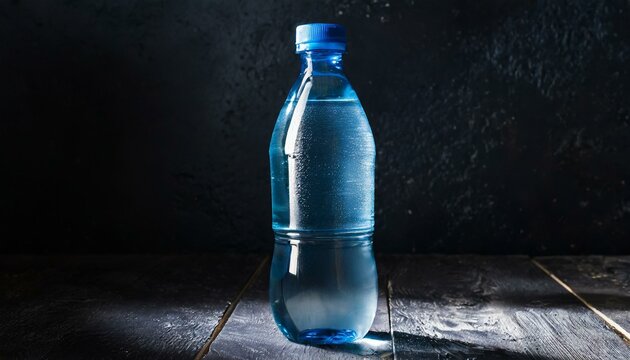 Contrast Chronicles: Water Bottle Sparkles in Dramatic Backlighting