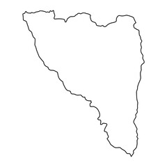 Analamanga region map, administrative division of Madagascar. Vector illustration.