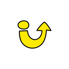 美しくかわいい水色の花の水彩風イラスト、PNG.