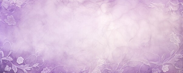Fototapeta na wymiar Amethyst soft pastel background parchment with a thin barely noticeable floral ornament background pattern 