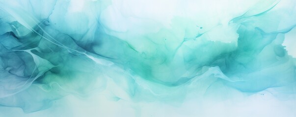 Aquamarine background image for design or product presentation, with a play of light and shadow, in light blue tones 