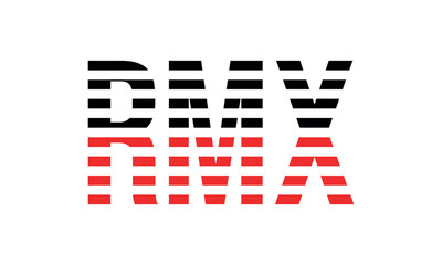 RMX three initial letter iconic line negative space minimal logo design vector template. monogram, abstract, wordmark, business, typography, minimalist, brand, company, flat, modern, unique, simple