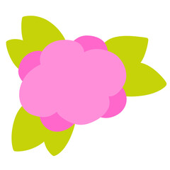 A big pink flower