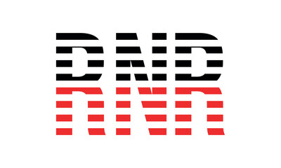 RNR three initial letter iconic line negative space minimal logo design vector template. monogram, abstract, wordmark, business, typography, minimalist, brand, company, flat, modern, unique, simple