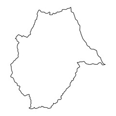 Bongolava region map, administrative division of Madagascar. Vector illustration.