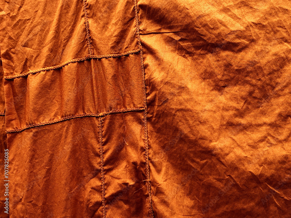 Canvas Prints orange fabric texture. useful as background